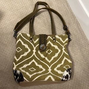 Upcycled Myra Bag Canvas Purse